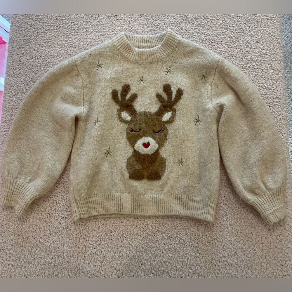 Zara kids Christmas super soft sweater girls
